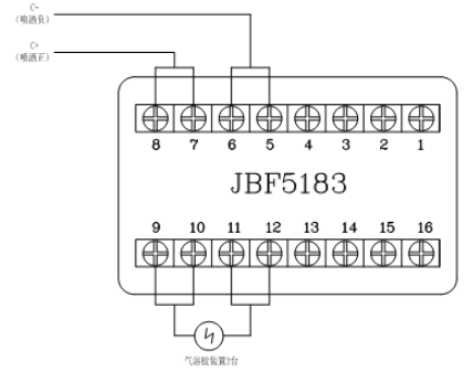 JBF5016山东气体灭火控制器控制气溶胶山东气灭装置接线